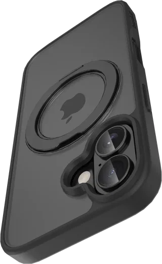 Buddi Frost Apple iPhone 16 Hoesje MagSafe Ring Stand Matte Zwart afbeelding 11