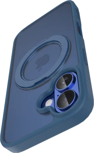 Buddi Frost Apple iPhone 16 Hoesje MagSafe Ring Stand Matte Donker Blauw afbeelding 11