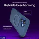 Buddi Frost Apple iPhone 16 Hoesje MagSafe Ring Stand Matte Donker Blauw afbeelding 3