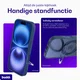Buddi Frost Apple iPhone 16 Hoesje MagSafe Ring Stand Matte Donker Blauw afbeelding 2