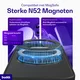 Buddi Frost Apple iPhone 16 Pro Max Hoesje MagSafe Ring Stand Matte Zwart afbeelding 4