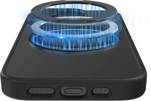 Buddi Frost Apple iPhone 16 Pro Max Hoesje MagSafe Ring Stand Matte Zwart afbeelding 6