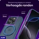 Buddi Frost Apple iPhone 16 Pro Max Hoesje MagSafe Ring Stand Matte Donker Blauw afbeelding 5