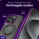 Buddi Frost Apple iPhone 15 Pro Hoesje MagSafe Ring Stand Matte Zwart afbeelding 4