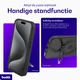 Buddi Frost Apple iPhone 15 Pro Hoesje MagSafe Ring Stand Matte Zwart afbeelding 6