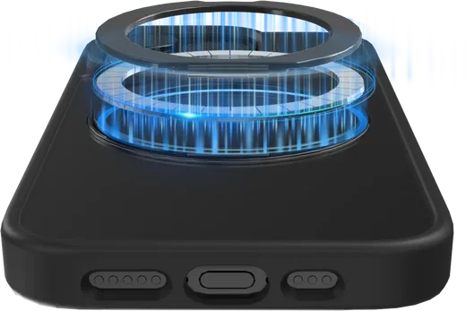 Buddi Frost Apple iPhone 15 Pro Hoesje MagSafe Ring Stand Matte Zwart afbeelding 11