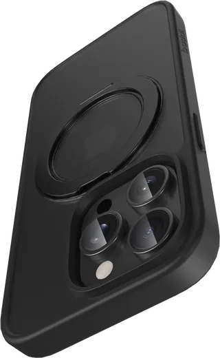 Buddi Frost Apple iPhone 14 Pro Hoesje MagSafe Ring Stand Matte Zwart afbeelding 11