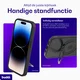 Buddi Frost Apple iPhone 14 Pro Max Hoesje MagSafe Ring Stand Matte Zwart afbeelding 6