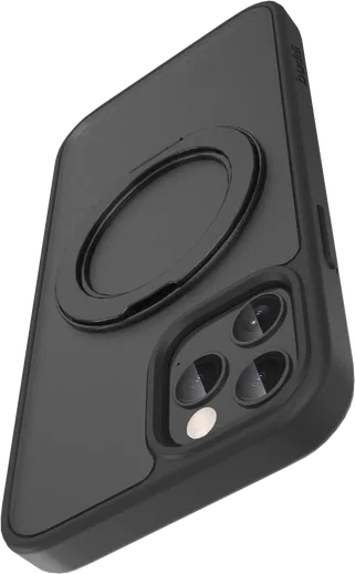 Buddi Frost Apple iPhone 12 / 12 Pro Hoesje MagSafe Ring Stand Matte Zwart afbeelding 12