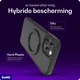 Buddi Frost Apple iPhone 12 / 12 Pro Hoesje MagSafe Ring Stand Matte Zwart afbeelding 2