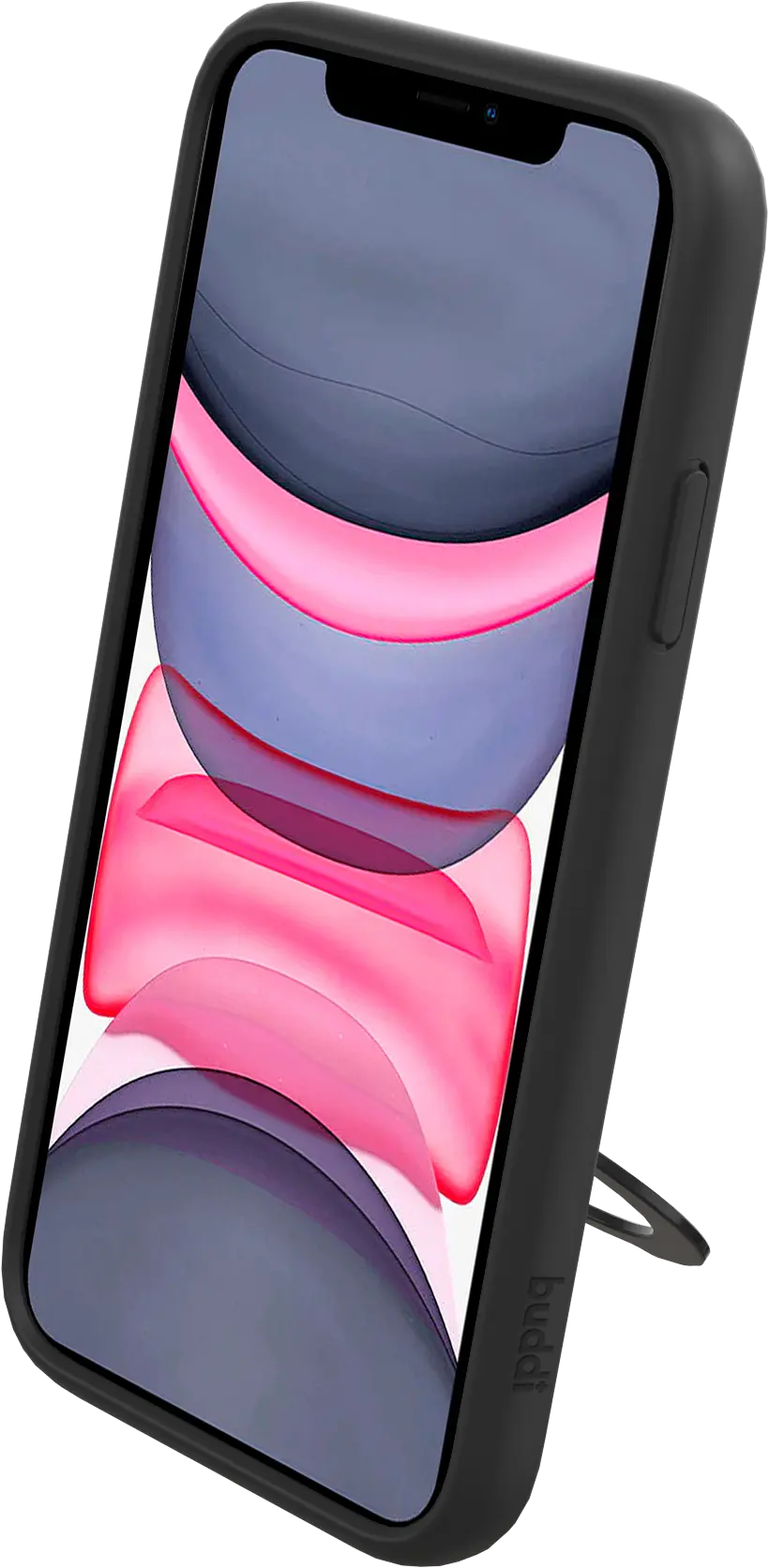 Buddi Frost Apple iPhone 11 Hoesje MagSafe Ring Stand Matte Zwart afbeelding 10