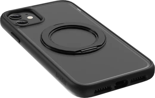 Buddi Frost Apple iPhone 11 Hoesje MagSafe Ring Stand Matte Zwart afbeelding 8