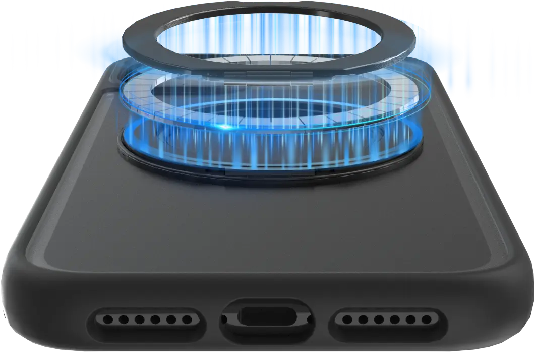 Buddi Frost Apple iPhone 11 Hoesje MagSafe Ring Stand Matte Zwart afbeelding 7