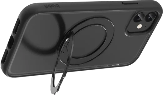 Buddi Frost Apple iPhone 11 Hoesje MagSafe Ring Stand Matte Zwart afbeelding 6