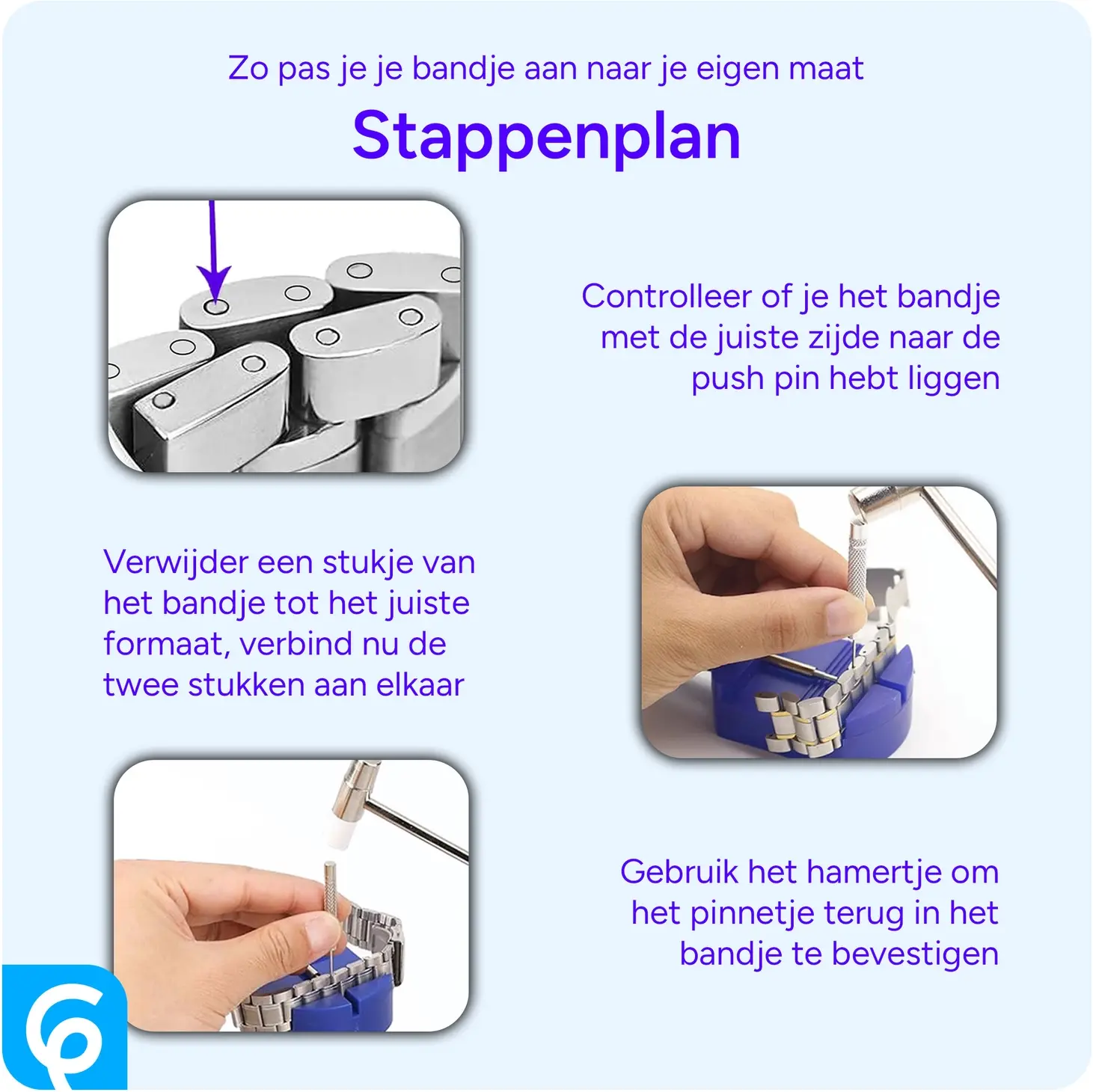 SBG Horloge Gereedschap Box voor Horlogebandjes en Batterij vervangen afbeelding 8