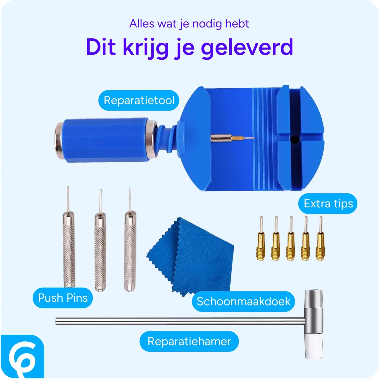 SBG Horloge Gereedschap Box voor Horlogebandjes en Batterij vervangen afbeelding 14