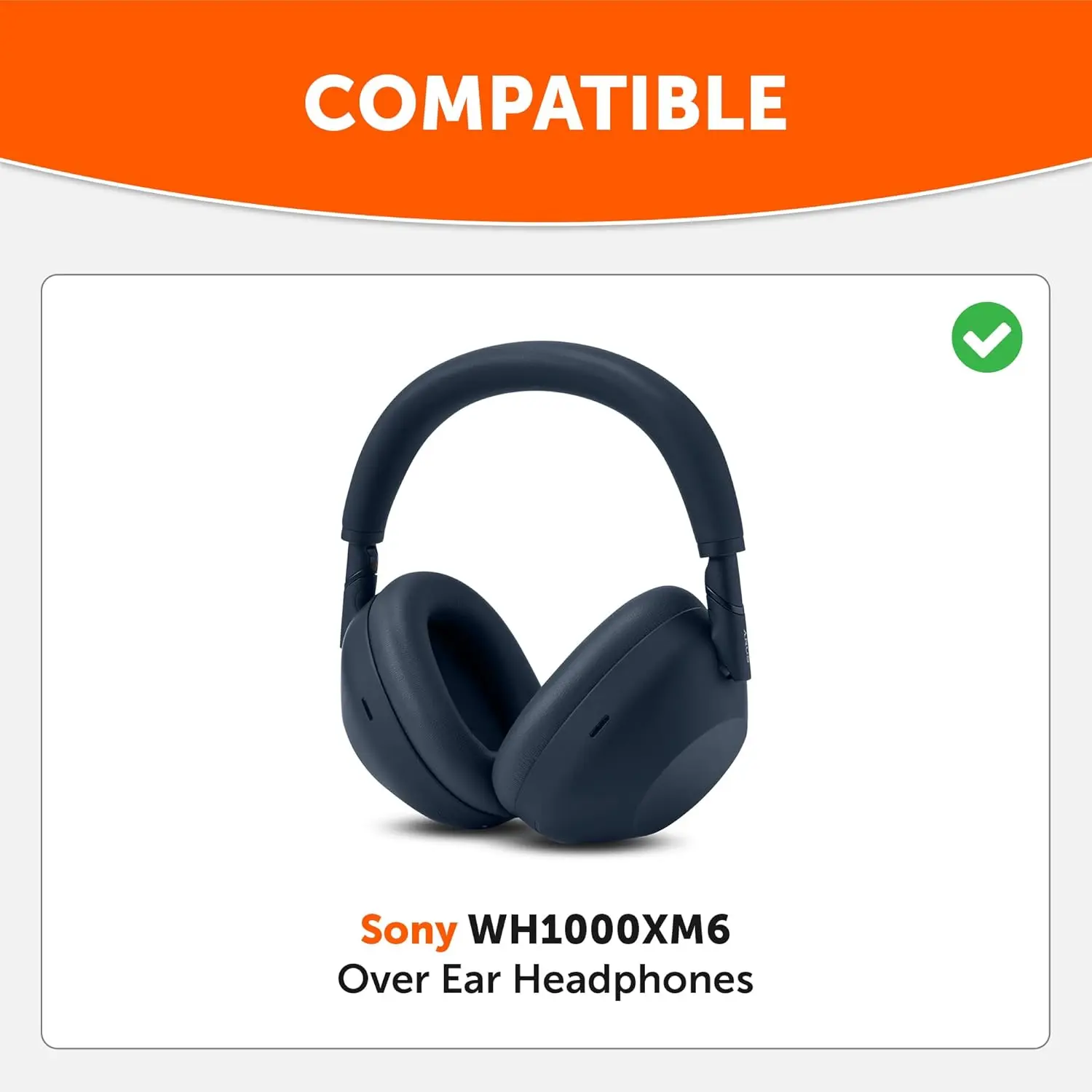 SBG Sony WH-1000XM6 Koptelefoon Vervangende Hoofdkussens Blauw afbeelding 2