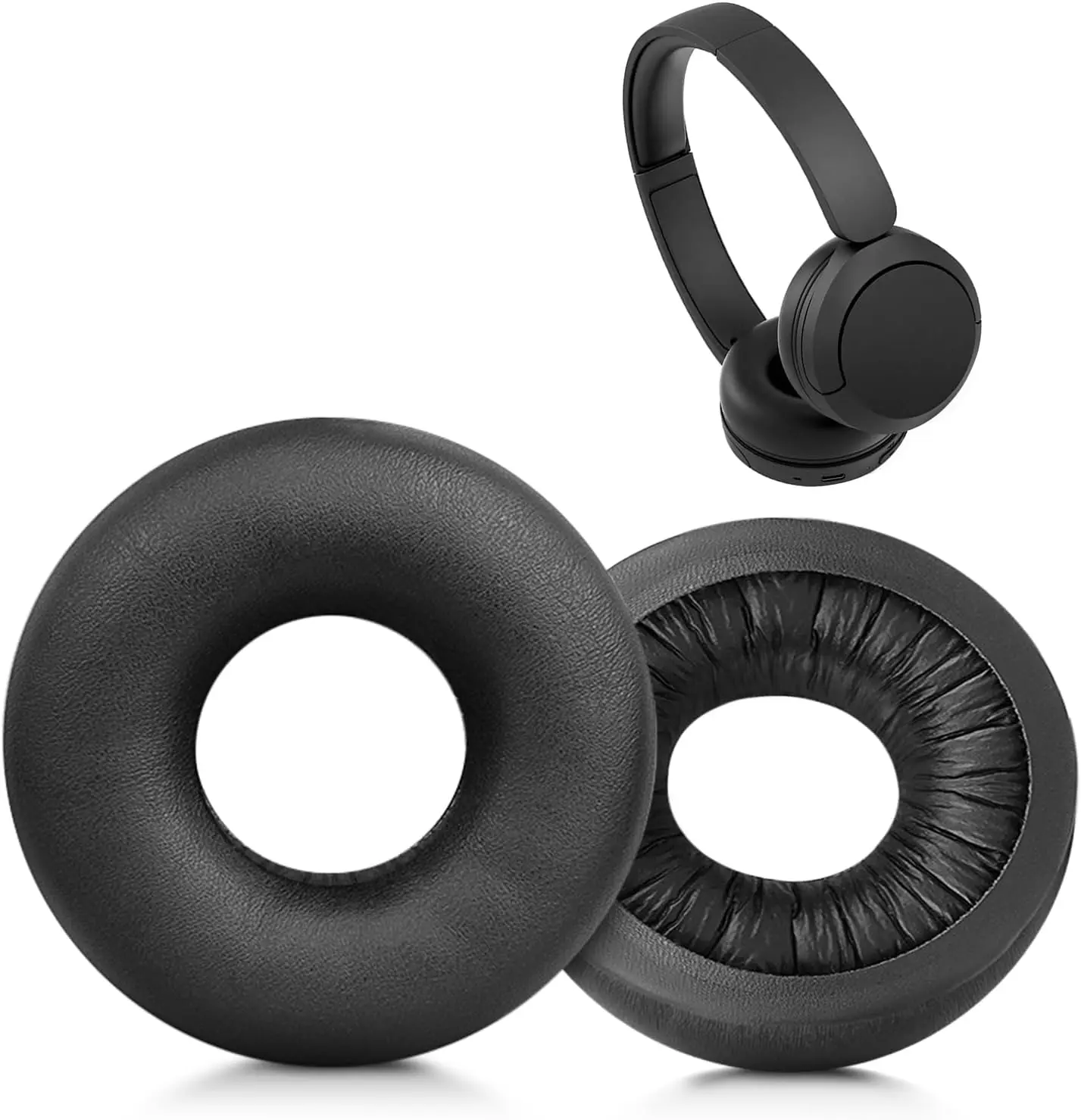 SBG Sony WH-CH520 Koptelefoon Vervangende Hoofdkussens Zwart afbeelding 1