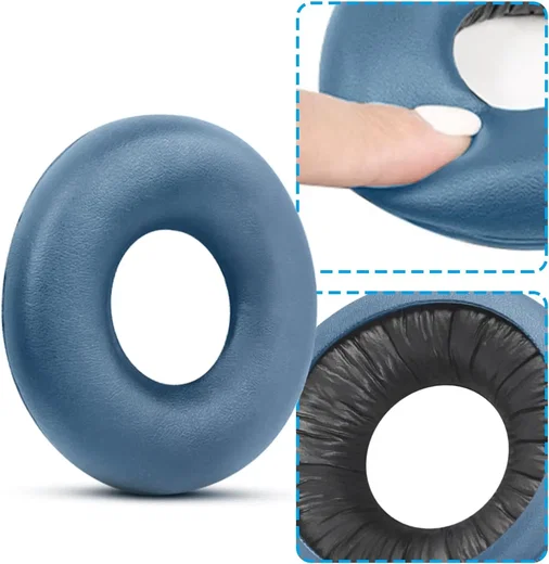 SBG Sony WH-CH520 Koptelefoon Vervangende Hoofdkussens Blauw afbeelding 2