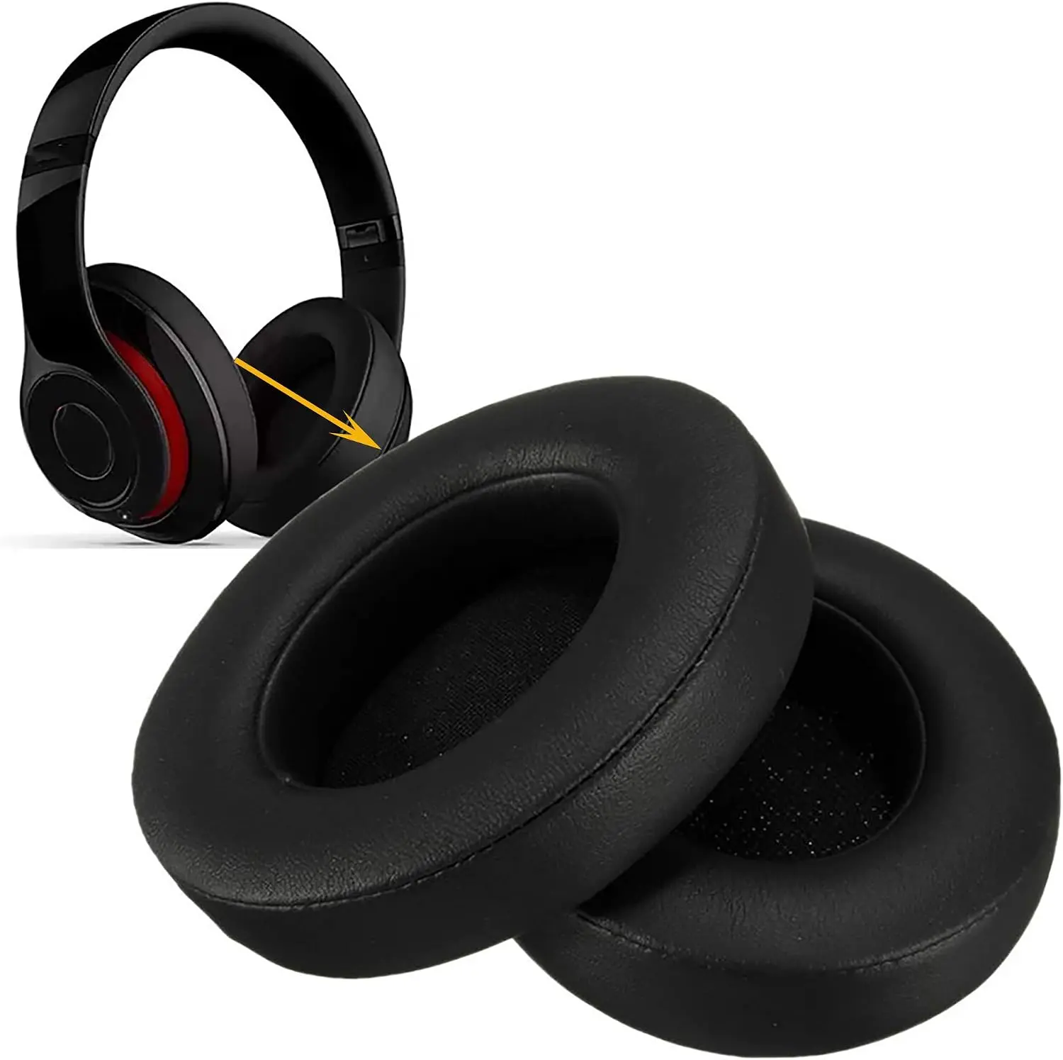 SBG Beats Studio Pro Koptelefoon Vervangende Hoofdkussens Zwart afbeelding 1