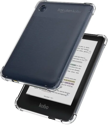 Kobo Clara Colour / Clara BW Hoes Schokbestendige TPU Back Cover Transparant afbeelding 2