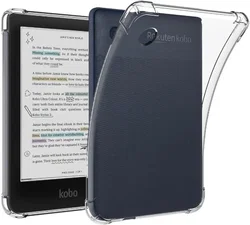 Kobo Clara Colour / Clara BW Hoes Schokbestendige TPU Back Cover Transparant afbeelding