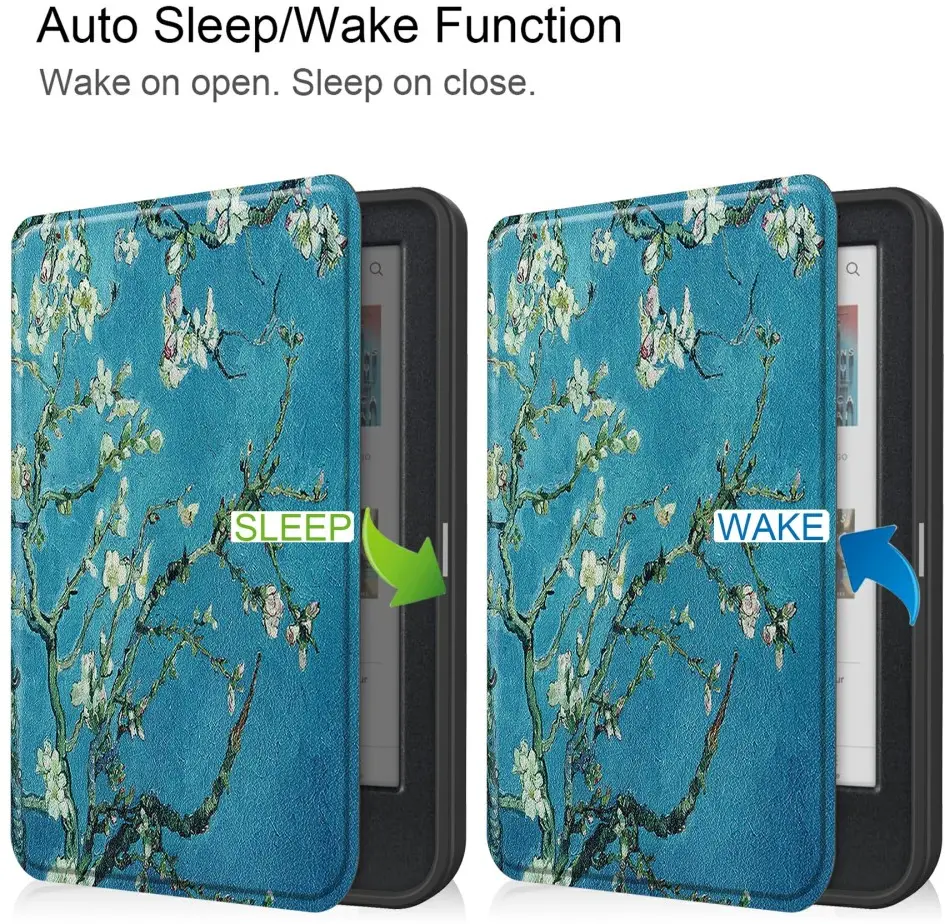 Origineel Kobo Clara Colour/Clara BW Hoes SleepCover Book Case Standaard Bloemen afbeelding 3