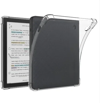 Kobo Libra Colour Hoes Schokbestendige TPU Back Cover Transparant