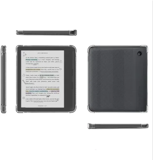 Kobo Libra Colour Hoes Schokbestendige TPU Back Cover Transparant afbeelding 6