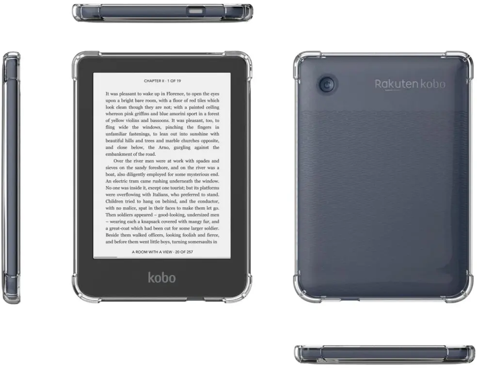 Kobo Clara 2E Hoes Schokbestendige TPU Back Cover Transparant afbeelding 6