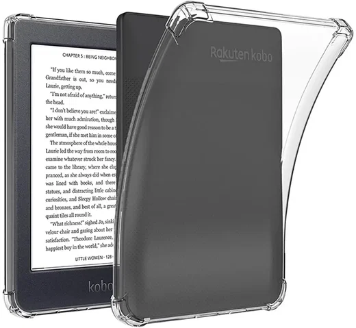 Kobo Clara HD Hoes Schokbestendige TPU Back Cover Transparant afbeelding 1