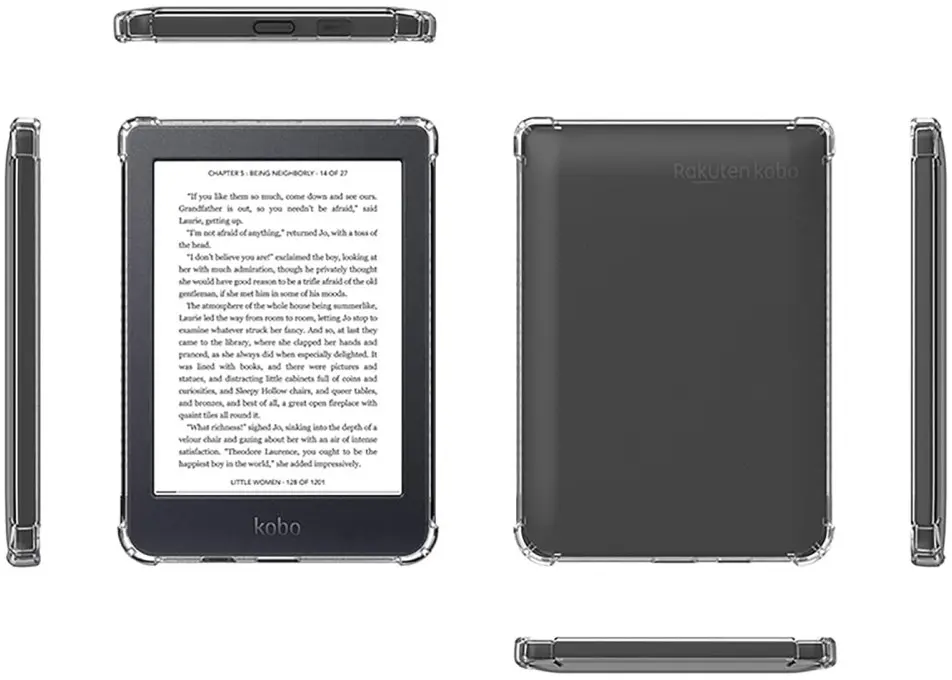 Kobo Clara HD Hoes Schokbestendige TPU Back Cover Transparant afbeelding 6