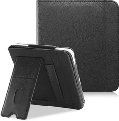 Kobo Libra 2 / Libra Colour Hoes SleepCover Book Case Standaard Zwart afbeelding