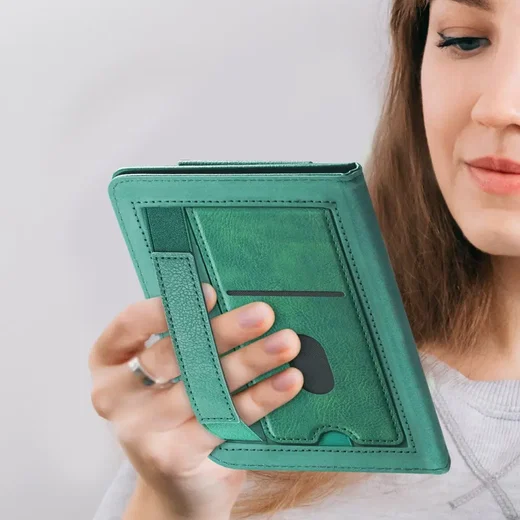 Origineel Kobo Clara Colour / Clara 2E Hoes SleepCover Book Case Standaard Groen afbeelding 5