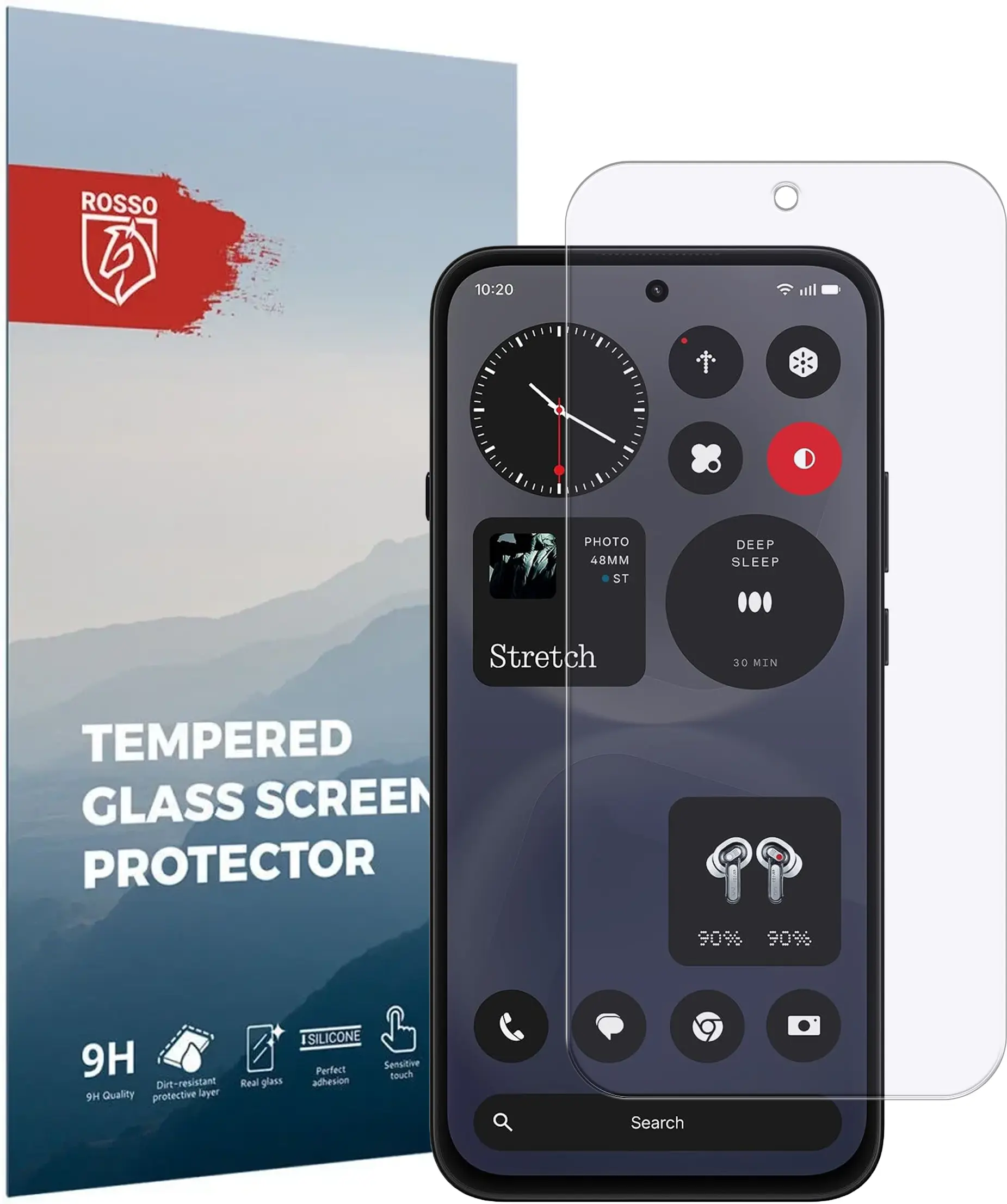Rosso Nothing Phone 4b 9H Tempered Glass Screen Protector afbeelding 1