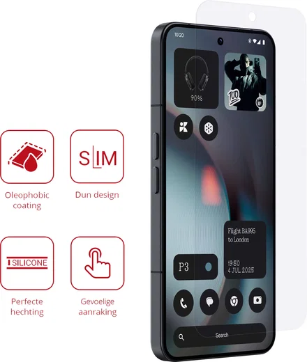 Rosso Nothing Phone 4b Screen Protector Case Friendly Folie Duo Pack afbeelding 2