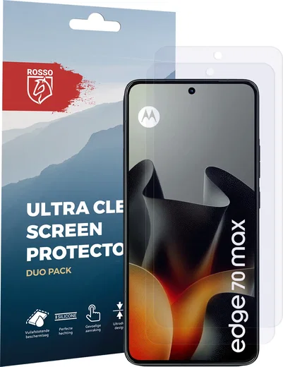 Rosso Motorola Edge 70 Max Screen Protector Case Friendly Folie Duo Pack afbeelding 8