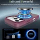 Apple iPhone 18 Pro Hybrid Hoesje met MagSafe Back Cover Matte Burgundy afbeelding 4