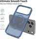 Apple iPhone 18 Pro Hybrid Hoesje met MagSafe Back Cover Matte Lichtblauw afbeelding 7