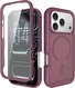 Apple iPhone 18 Pro Hoesje Full Protect 360° Cover met MagSafe Matte Burgundy