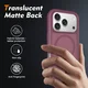 Apple iPhone 18 Pro Hoesje Full Protect 360° Cover met MagSafe Matte Burgundy afbeelding 4