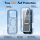 Apple iPhone 18 Pro Hoesje Full Protect 360° Cover met MagSafe Matte Licht Blauw afbeelding 5