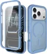 Apple iPhone 18 Pro Hoesje Full Protect 360° Cover met MagSafe Matte Licht Blauw