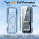 iPhone 18 Pro Max Hoesje Full Protect 360° Cover met MagSafe Matte Licht Blauw afbeelding 5