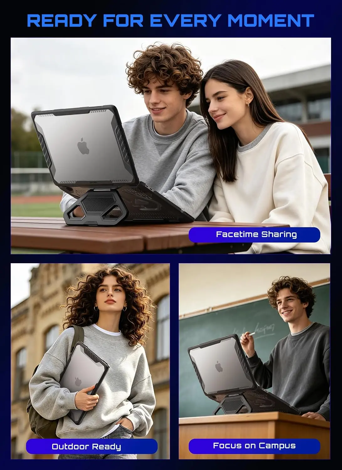 SUPCASE UB Pro Apple MacBook Neo 13 (2026) Hoes Kickstand Zwart afbeelding 7