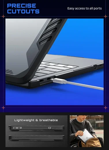 SUPCASE UB Pro Apple MacBook Neo 13 (2026) Hoes Kickstand Zwart afbeelding 5