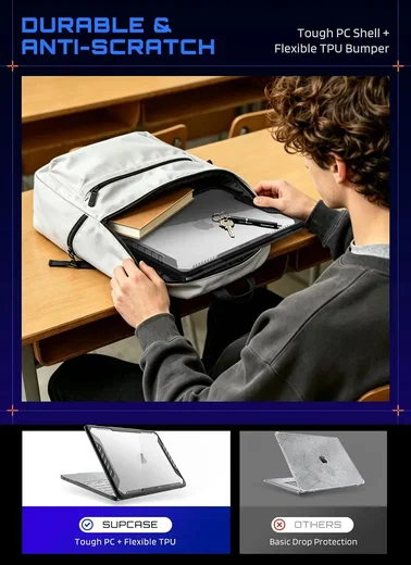 SUPCASE UB Pro Apple MacBook Neo 13 (2026) Hoes Kickstand Zwart afbeelding 6