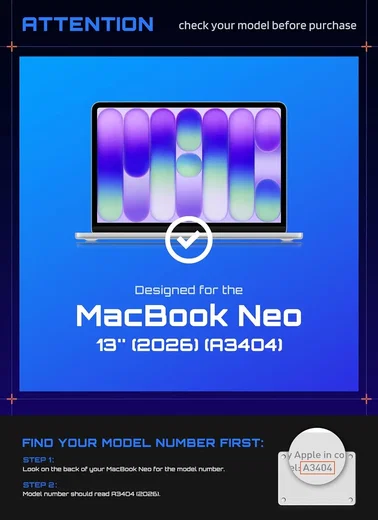 SUPCASE UB Pro Apple MacBook Neo 13 (2026) Hoes Kickstand Zwart afbeelding 8