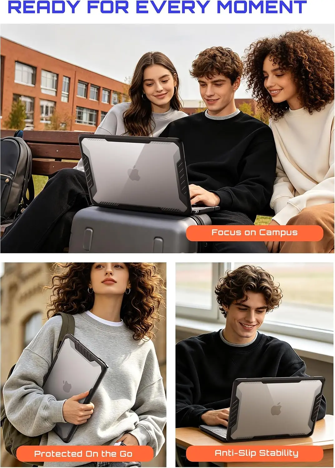 SUPCASE Unicorn Beetle Hoesje voor Apple MacBook Neo 13 (2026) Zwart afbeelding 6