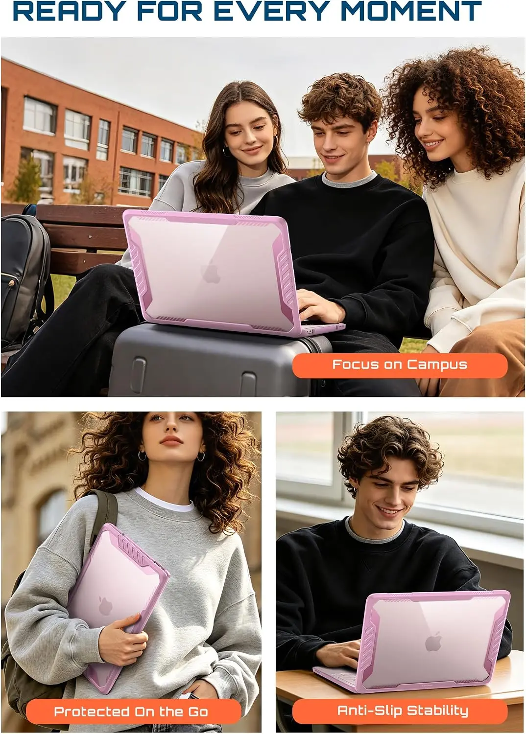 SUPCASE Unicorn Beetle Hoesje voor Apple MacBook Neo 13 (2026) Roze afbeelding 6